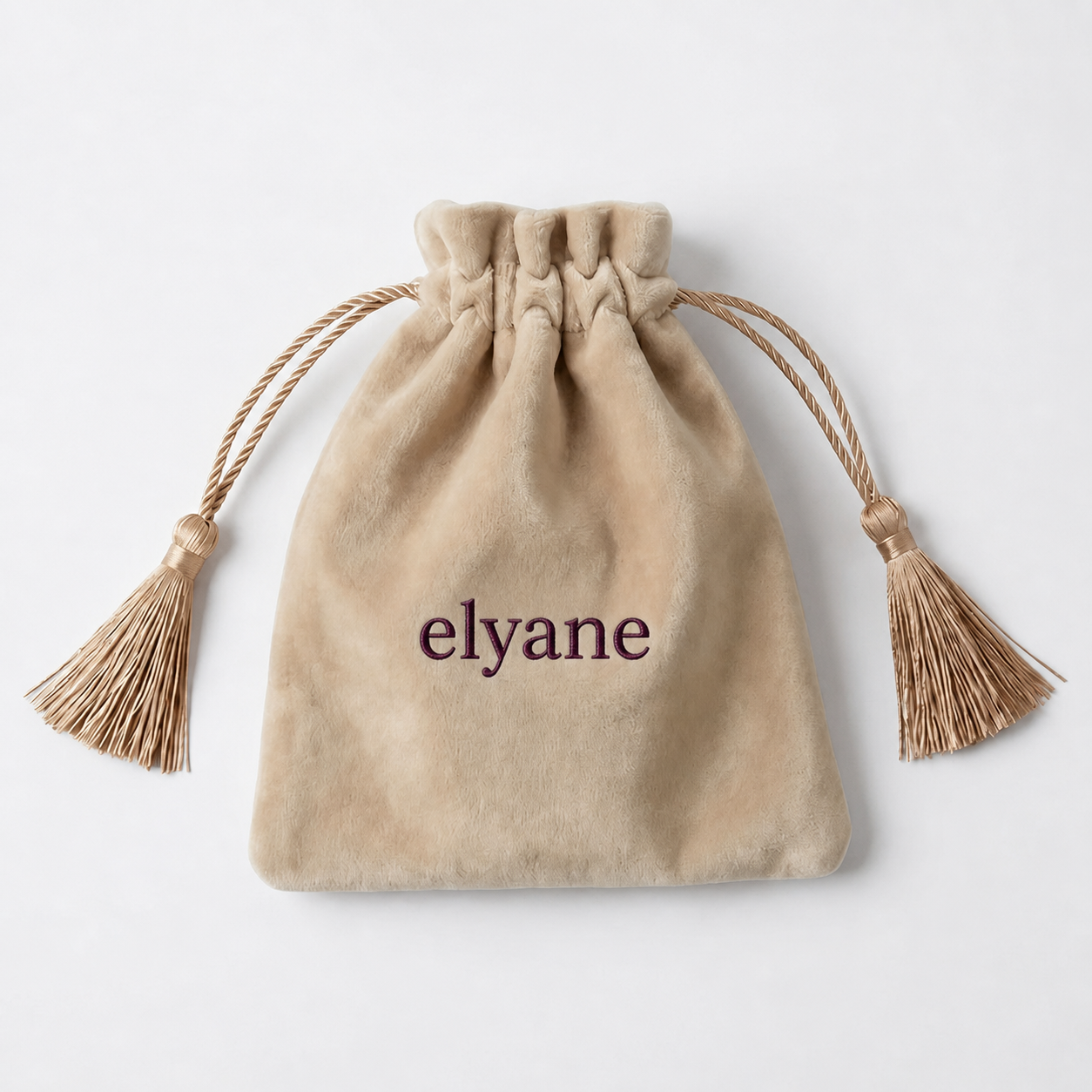 Pochette de rangement en velour