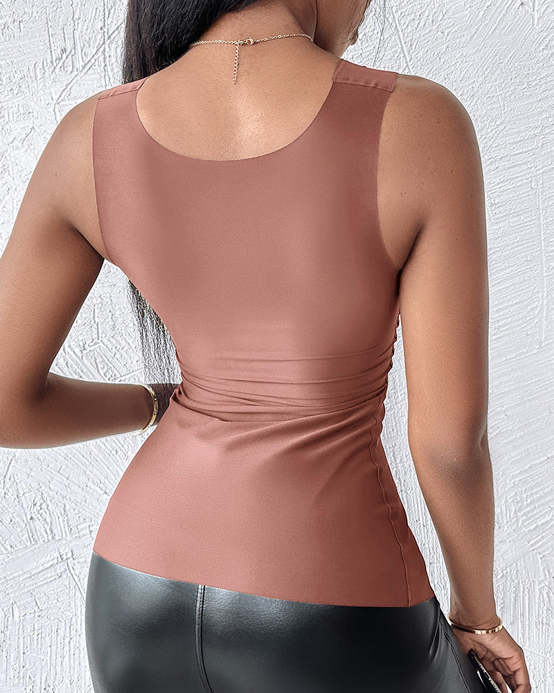 Débardeur sculptant avec soutien-gorge intégré