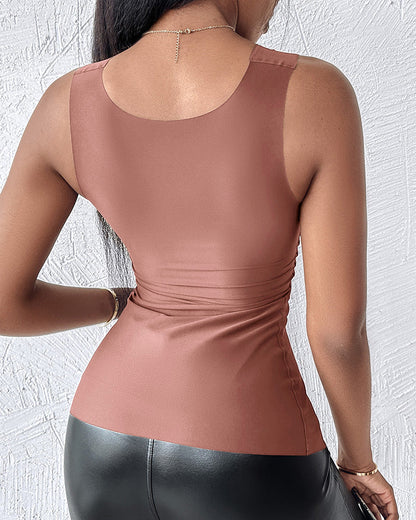 Débardeur sculptant avec soutien-gorge intégré
