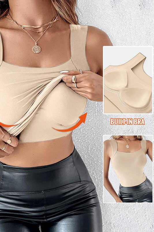 Débardeur sculptant avec soutien-gorge intégré
