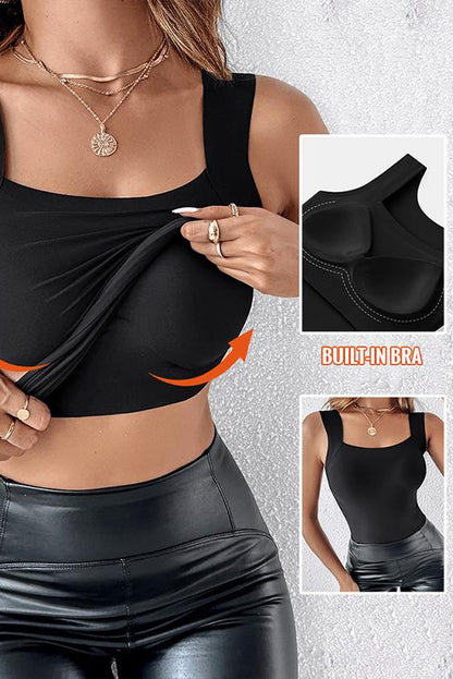 Débardeur sculptant avec soutien-gorge intégré