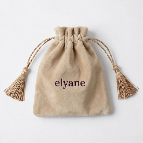 Pochette de rangement en velour