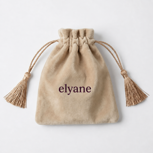 Pochette de rangement en velour