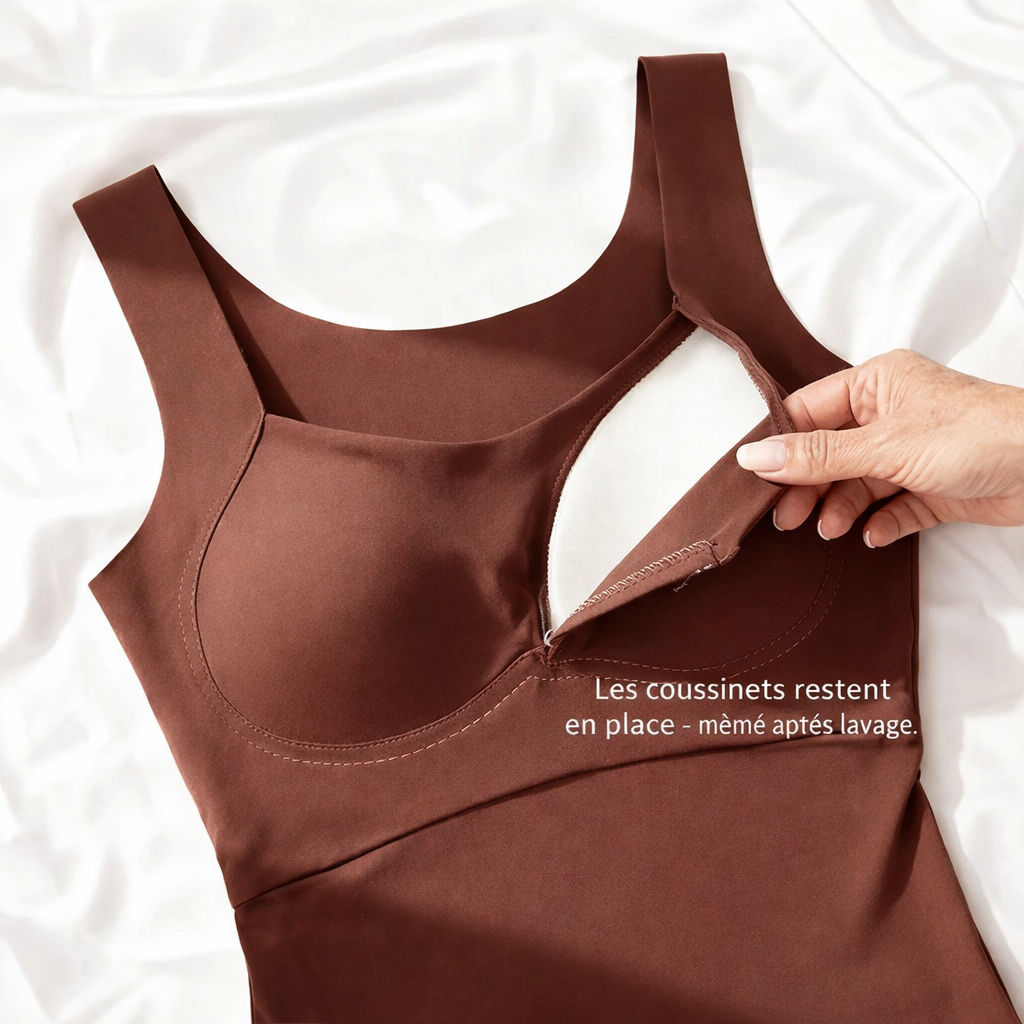 Débardeur sculptant avec soutien-gorge intégré