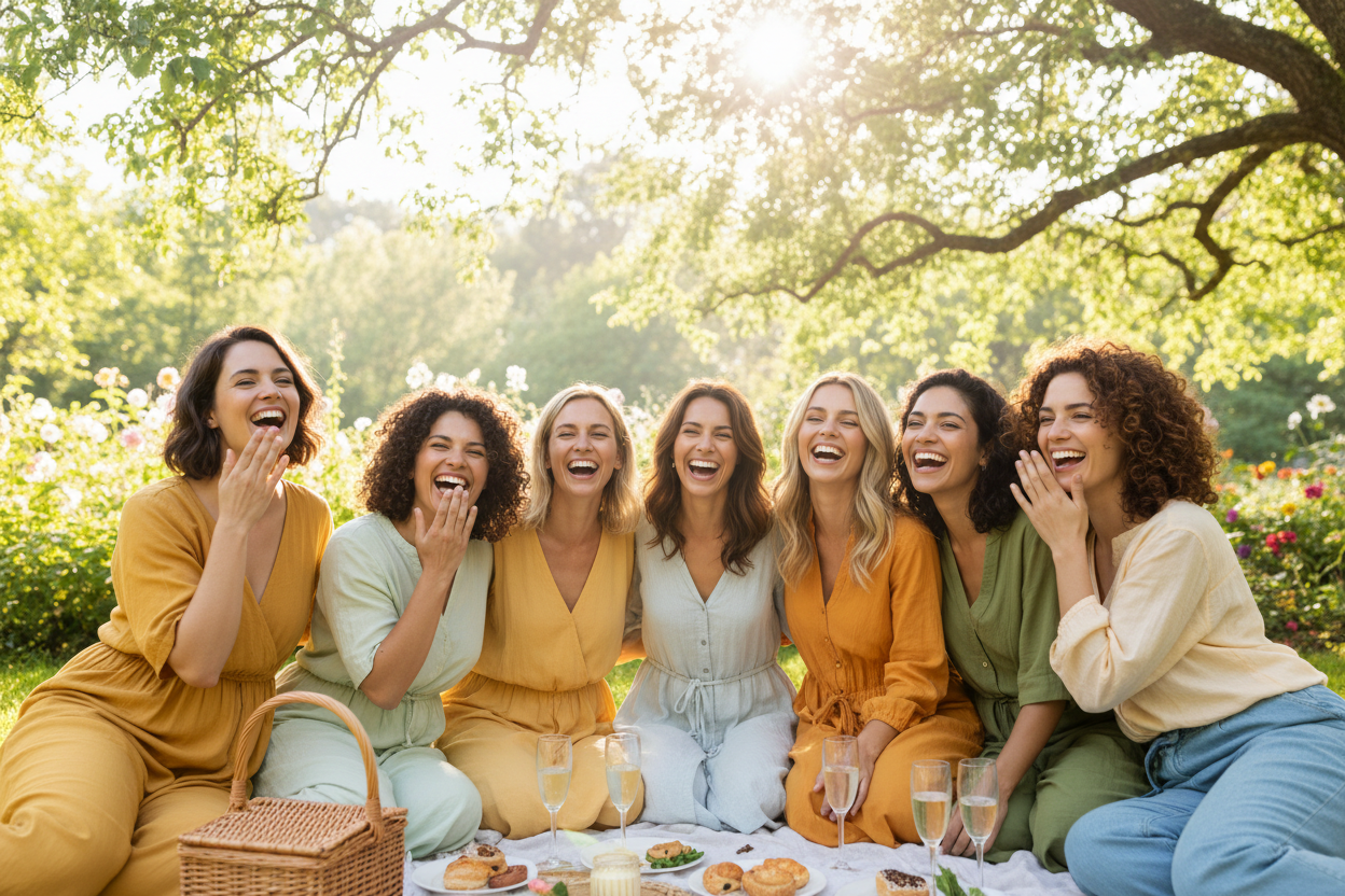 des femmes qui sont très contentes