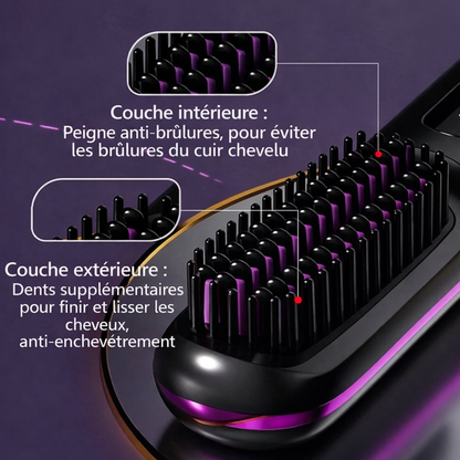 La PREMIÈRE brosse de coiffage intelligente pour cheveux courts